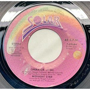 Midnight Star Operator / Playmates 45 Funk Electronic 1984 Solar 7-69684
